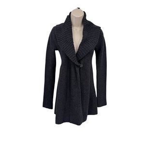 Vince Cardigan Sweater Womens Small Gray‎ Alpaca Wool Cashmere Shawl Collar